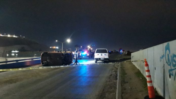 Volcadura, Exceso de velocidad, choque