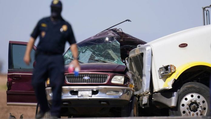 Accidente, indocumentados, choque